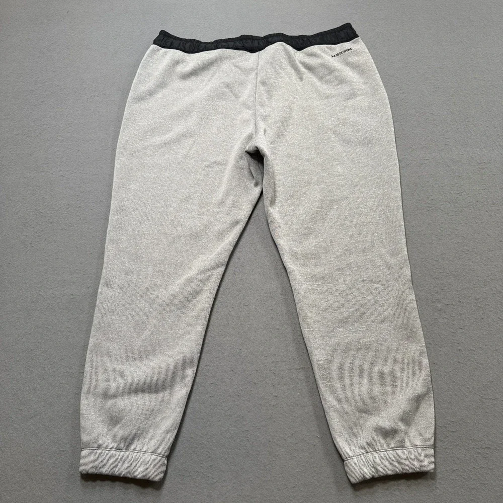 Under Armour Sweatpants Men's 2XL Gray ColdGear Loose Fleece Joggers Activewear - Picture 2 of 8